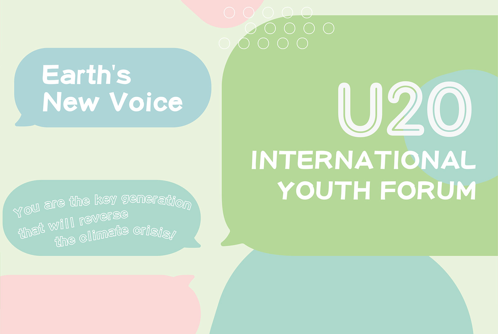 【徵件英文版】U20 Let the voices and actions of the future generation become the pivotal force in reversing the global climate crisis