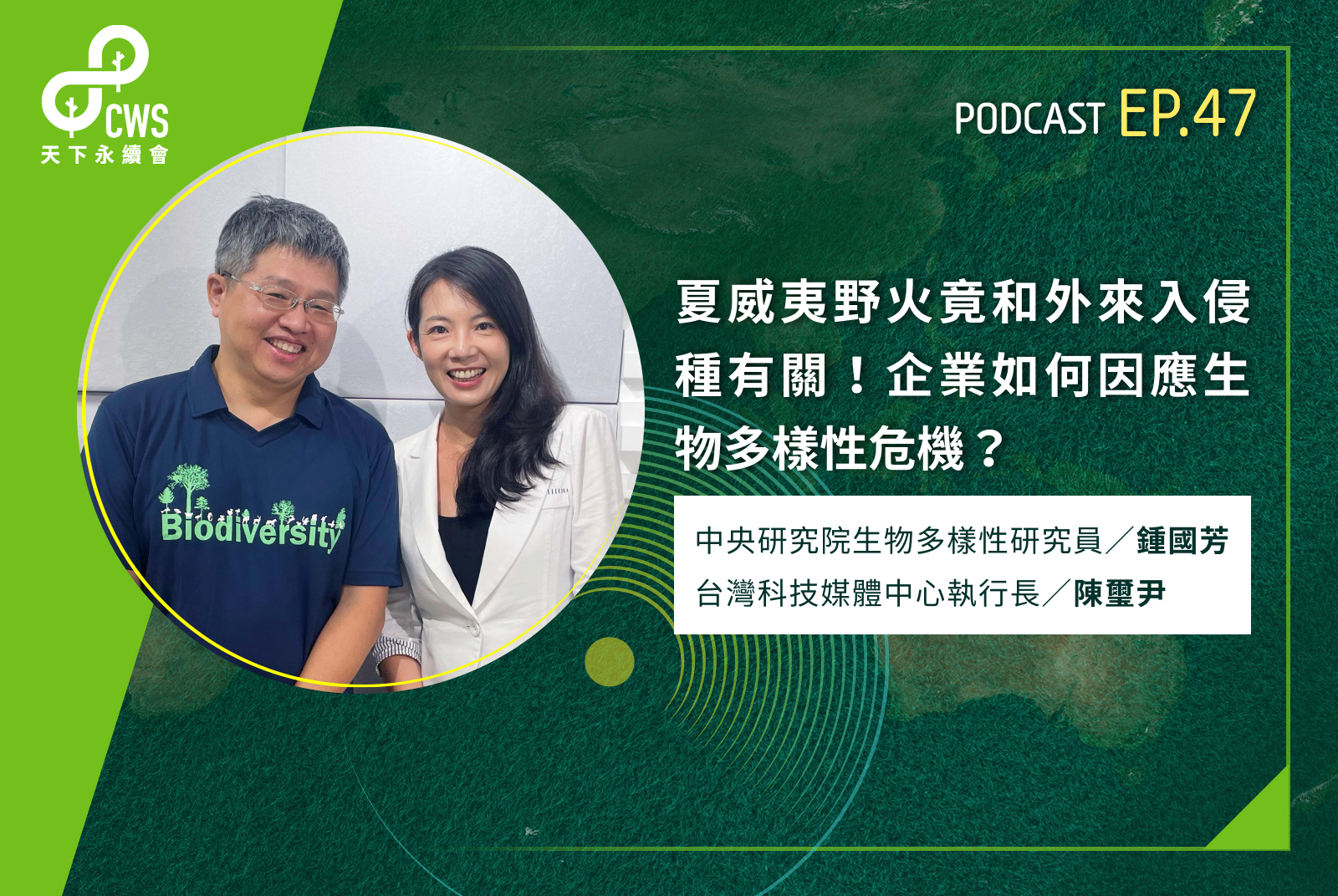 夏威夷野火竟和外來入侵種有關！企業如何因應生物多樣性危機？｜永續會Podcast Ep.47